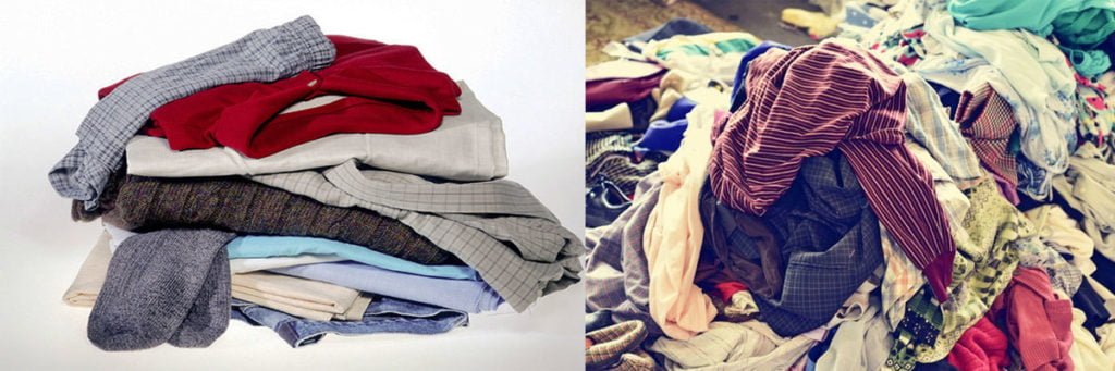 cần lựa chọn loại vải thích hợp từ quần áo cũ làm giẻ lau